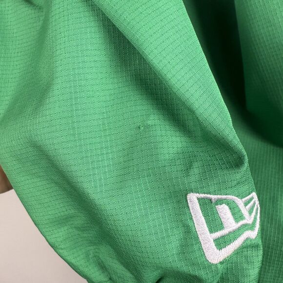 NWT Boston Celtics Ripstop Quarter-Zip Hoodie New Era NBA Windbreaker Gray/White - Picture 12 of 13